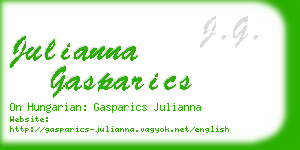 julianna gasparics business card